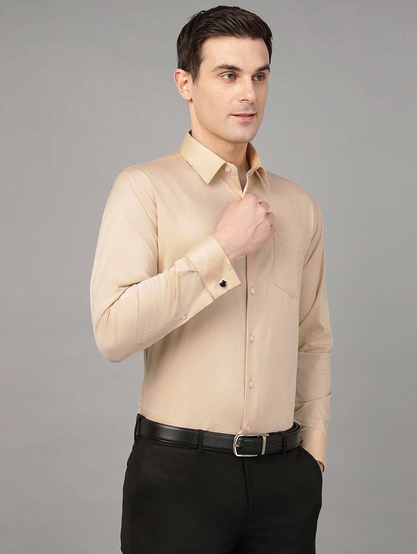 men collared long sleeve regular fit shirt - 22039637 -  Standard Image - 1