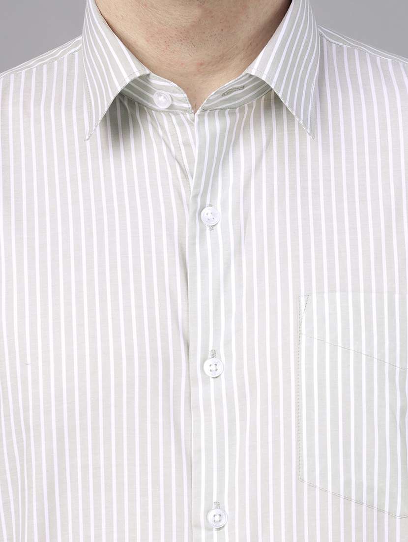 men striped collared short sleeve shirt - 22039638 -  Standard Image - 4
