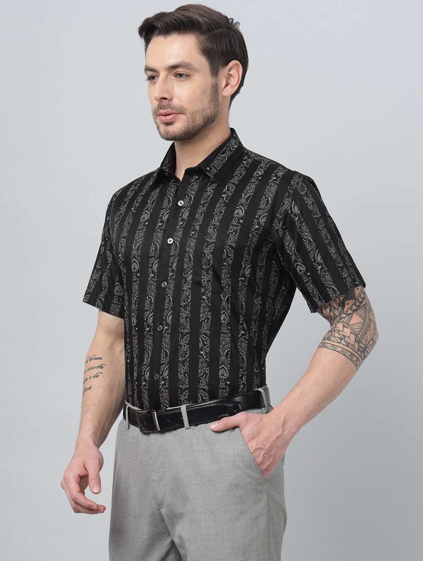men collared short sleeve regular fit shirt - 22039645 -  Standard Image - 1
