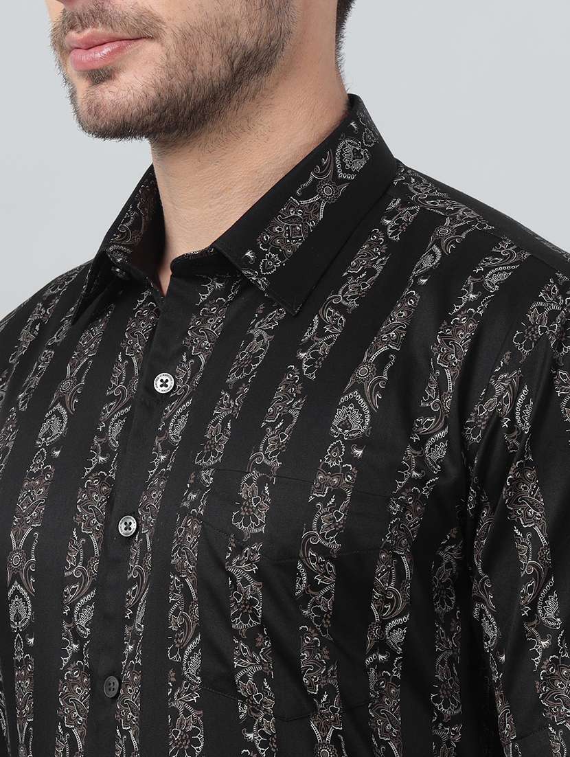 men collared short sleeve regular fit shirt - 22039645 -  Standard Image - 4