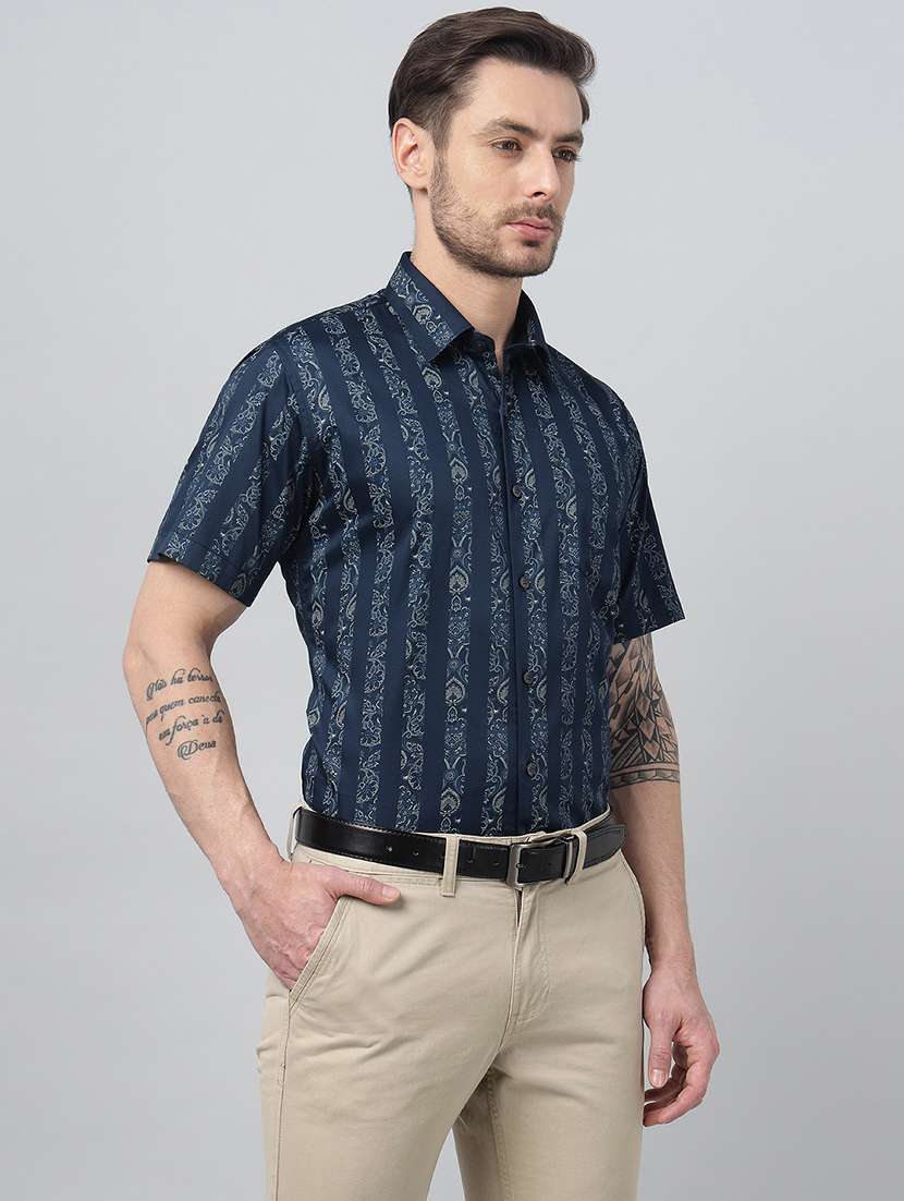 men collared short sleeve regular fit shirt - 22039646 -  Standard Image - 1