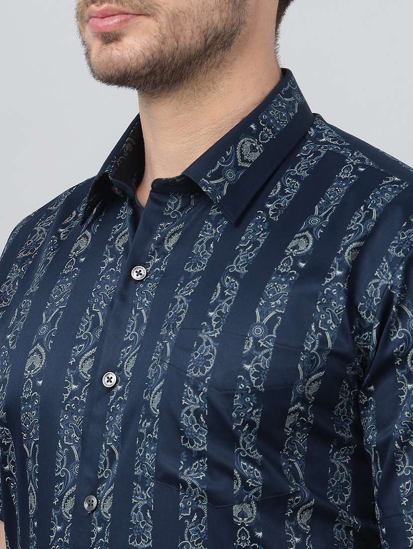 men collared short sleeve regular fit shirt - 22039646 -  Standard Image - 4