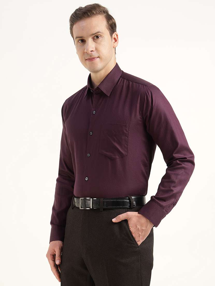 men collared long sleeve regular fit shirt - 22039665 -  Standard Image - 1