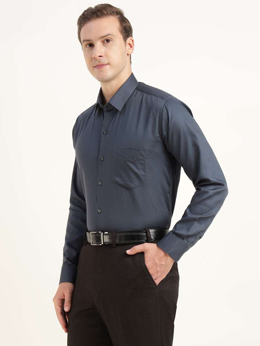men collared long sleeve regular fit shirt - 22039666 -  Standard Image - 1