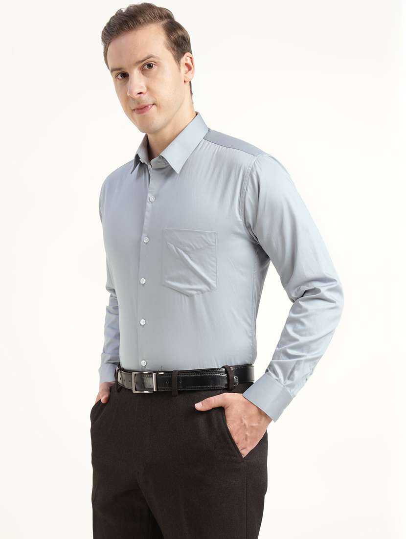 men collared long sleeve regular fit shirt - 22039668 -  Standard Image - 1