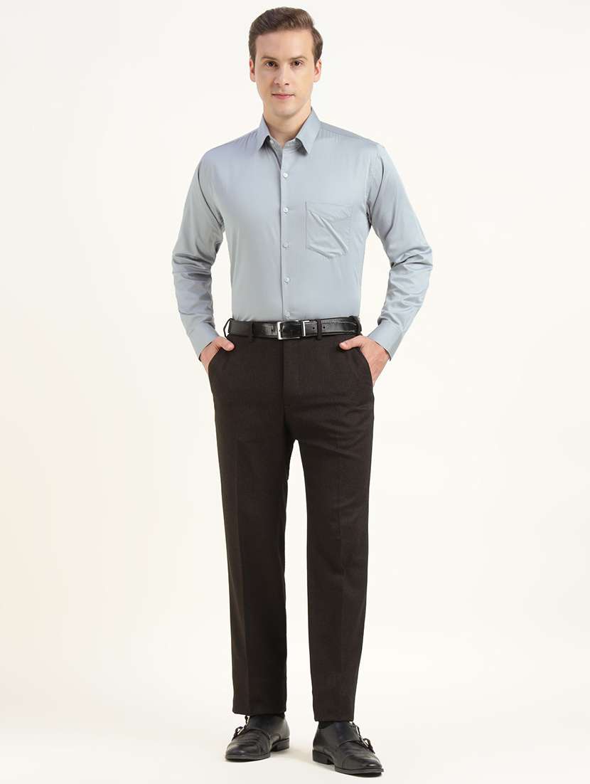 men collared long sleeve regular fit shirt - 22039668 -  Standard Image - 4