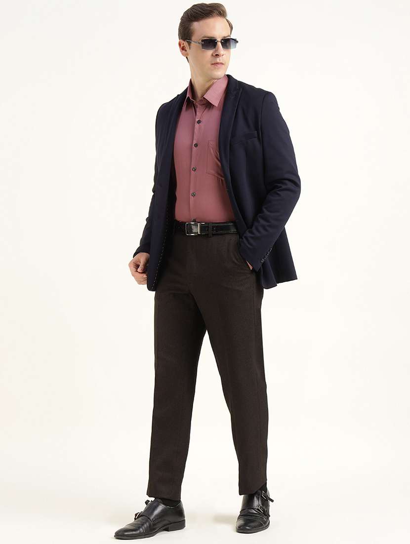 men solid collared long sleeve shirt - 22039671 -  Standard Image - 1