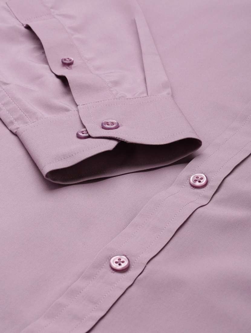 men solid collared long sleeve shirt - 22039681 -  Standard Image - 4