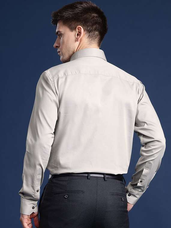 men collared long sleeve regular fit shirt - 22039704 -  Standard Image - 1