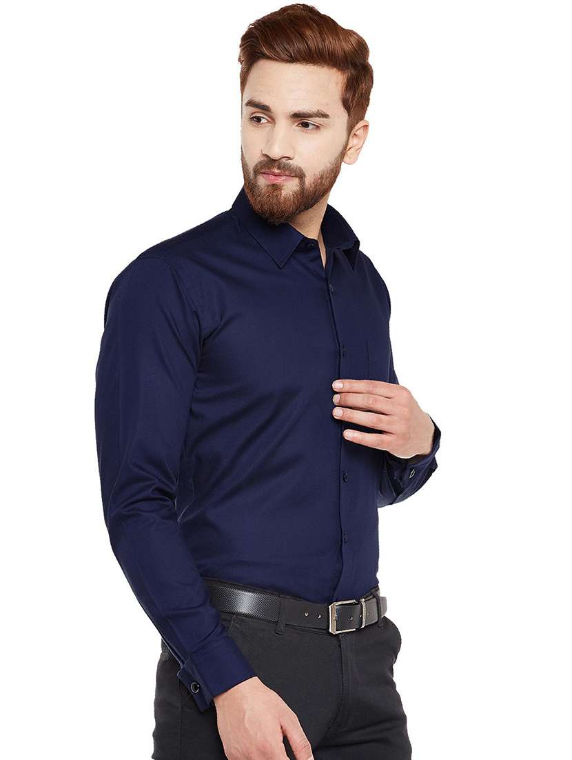 men collared long sleeve regular fit shirt - 22039707 -  Standard Image - 1