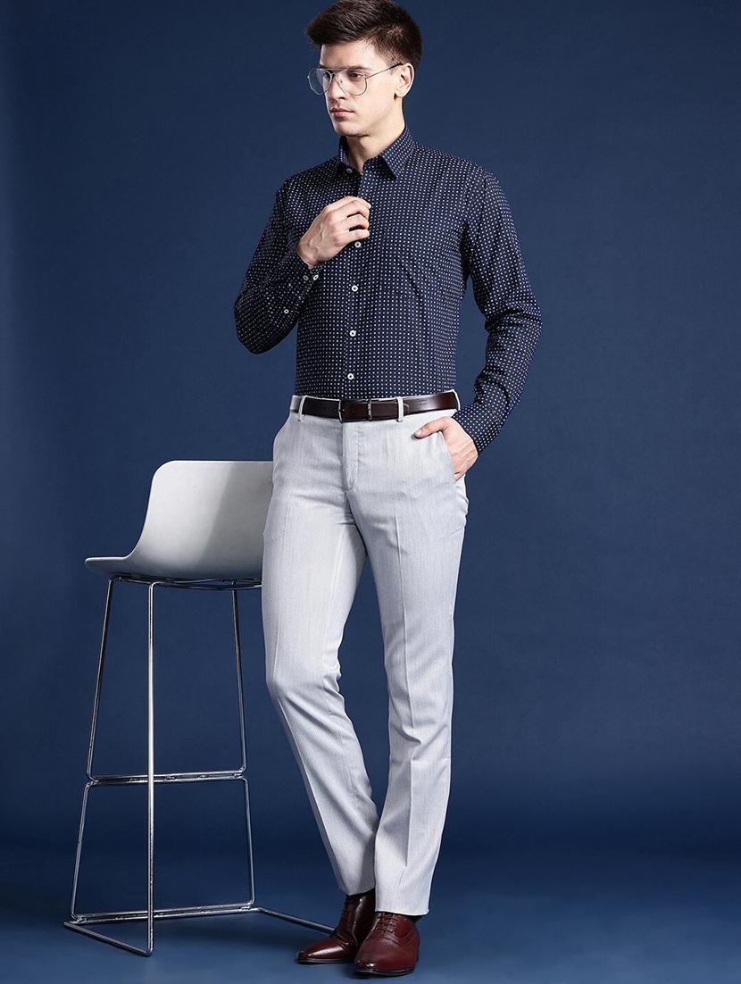 men printed collared long sleeve shirt - 22039712 - Standard Image - 4