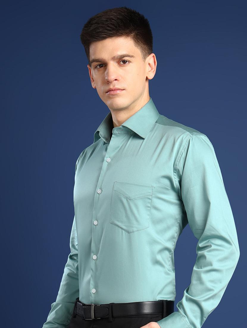 men solid collared long sleeve shirt - 22039715 - Standard Image - 1