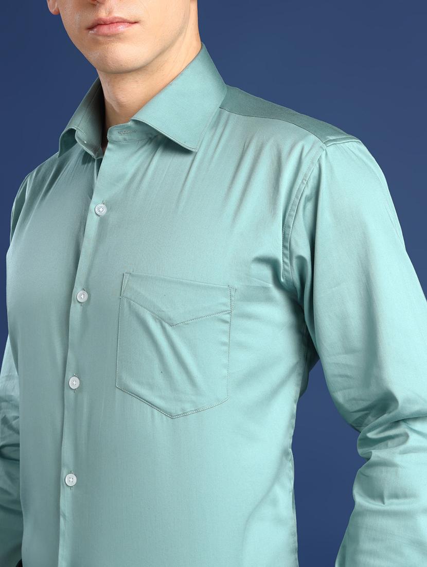 men solid collared long sleeve shirt - 22039715 - Standard Image - 4