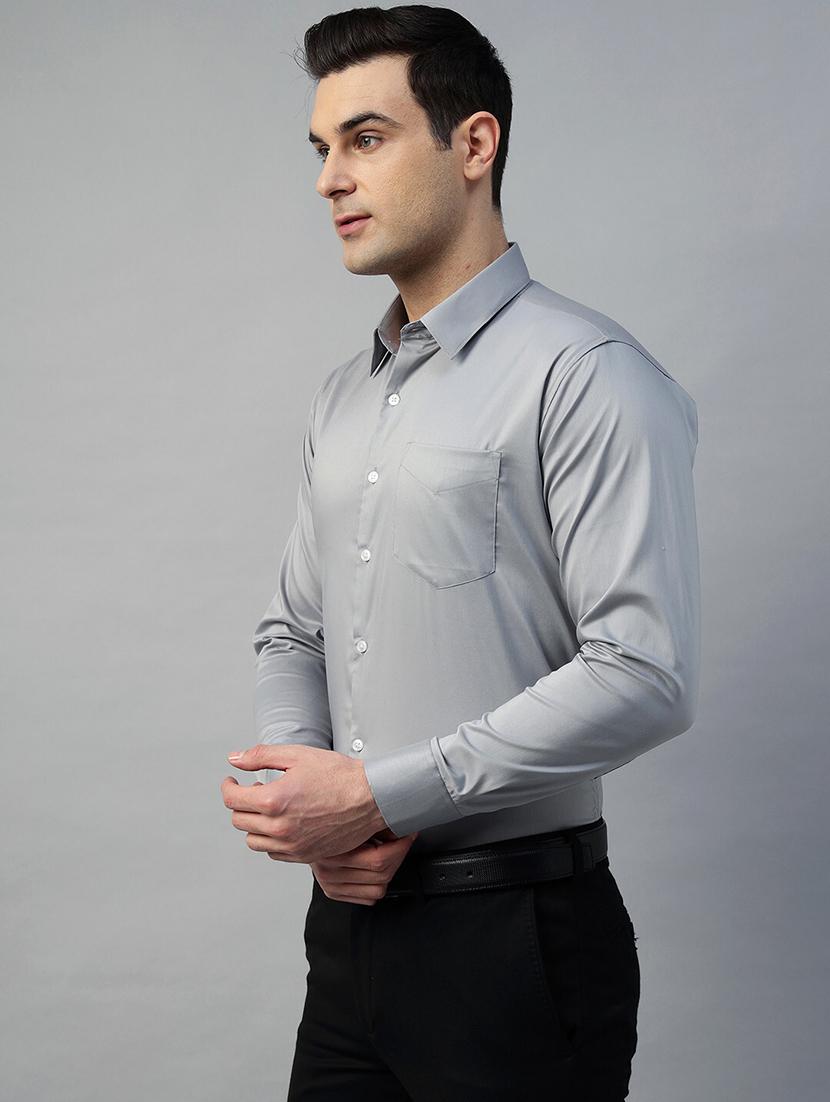 men collared long sleeve regular fit shirt - 22039717 -  Standard Image - 1