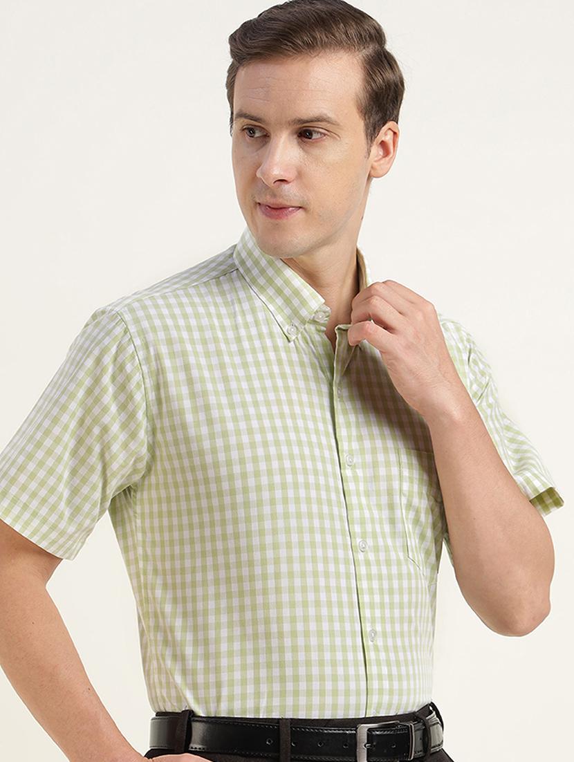 men collared short sleeve regular fit shirt - 22039720 -  Standard Image - 1