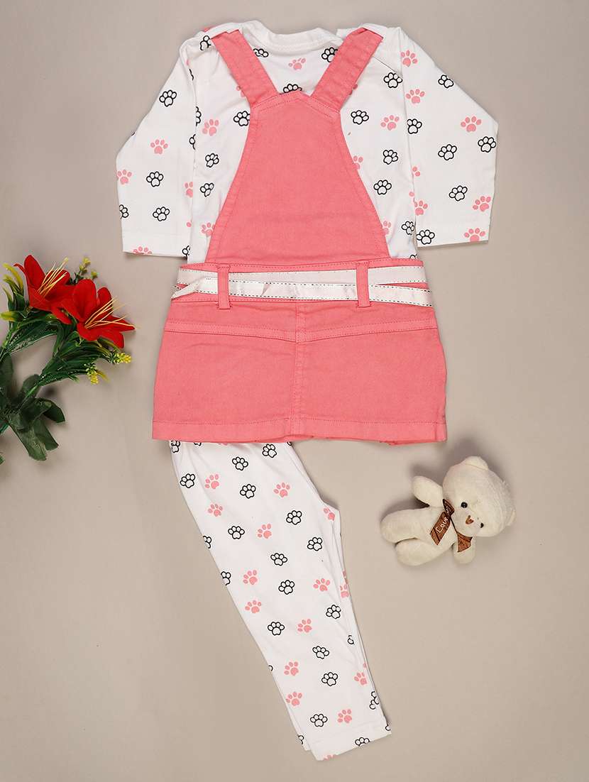 girls printed round neck full length set - 22040320 -  Standard Image - 1