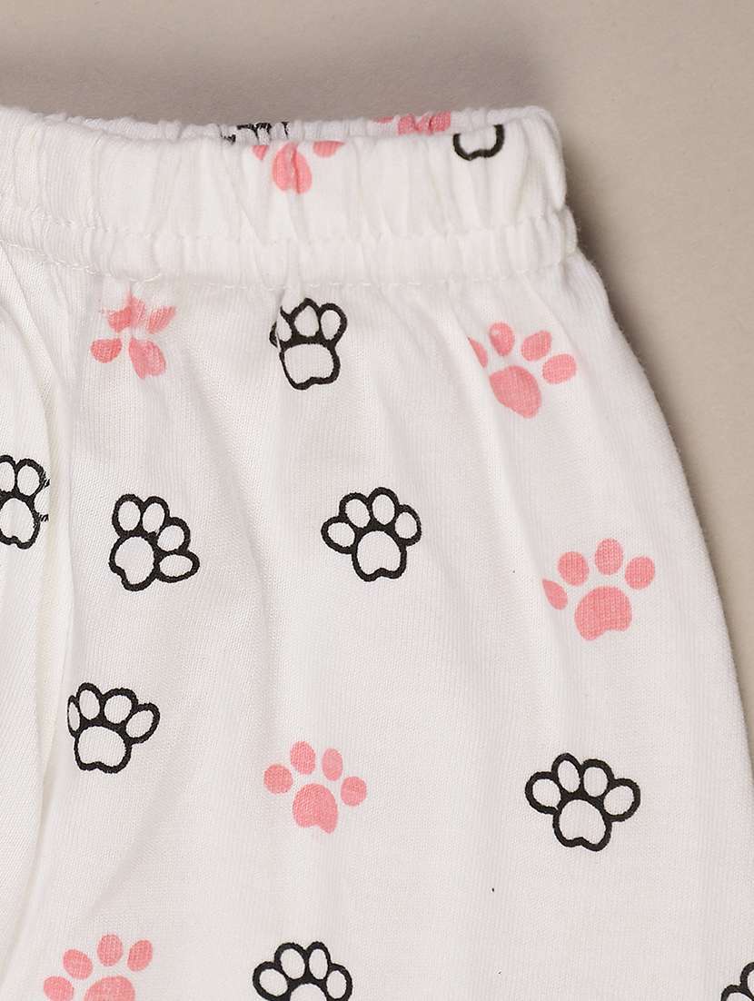 girls printed round neck full length set - 22040320 -  Standard Image - 4