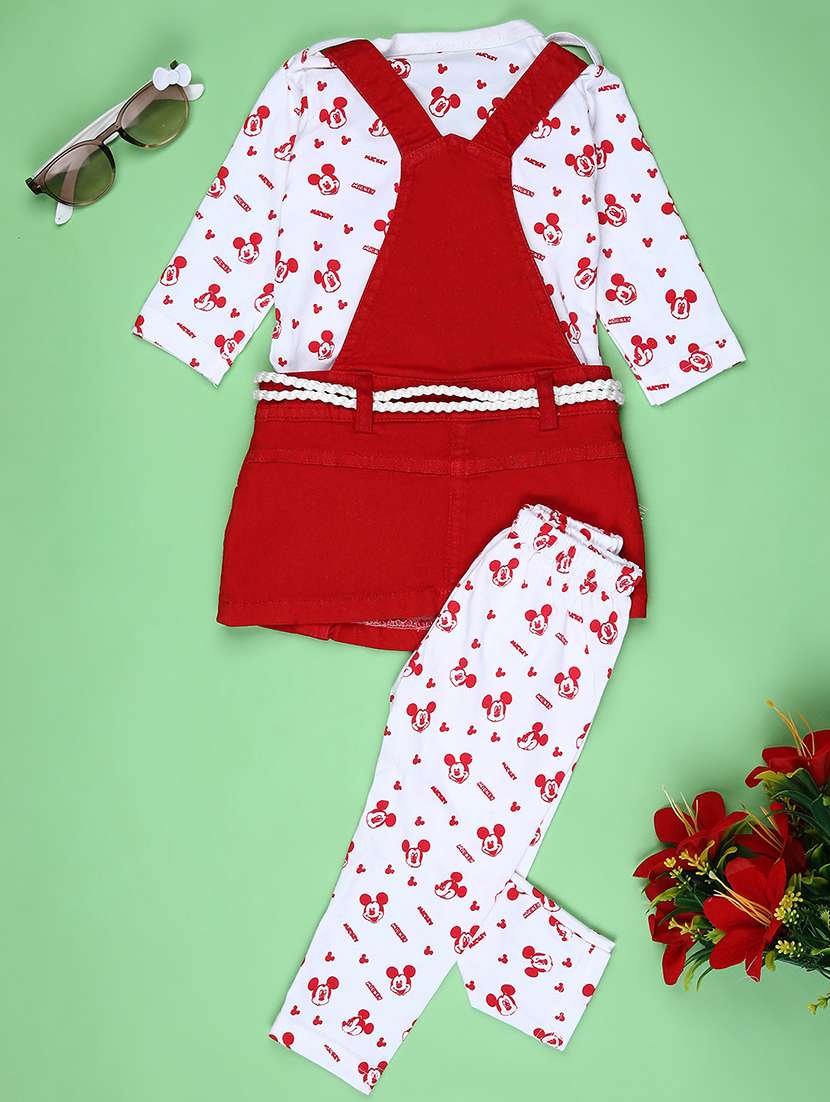 girls printed round neck full length set - 22040324 -  Standard Image - 1