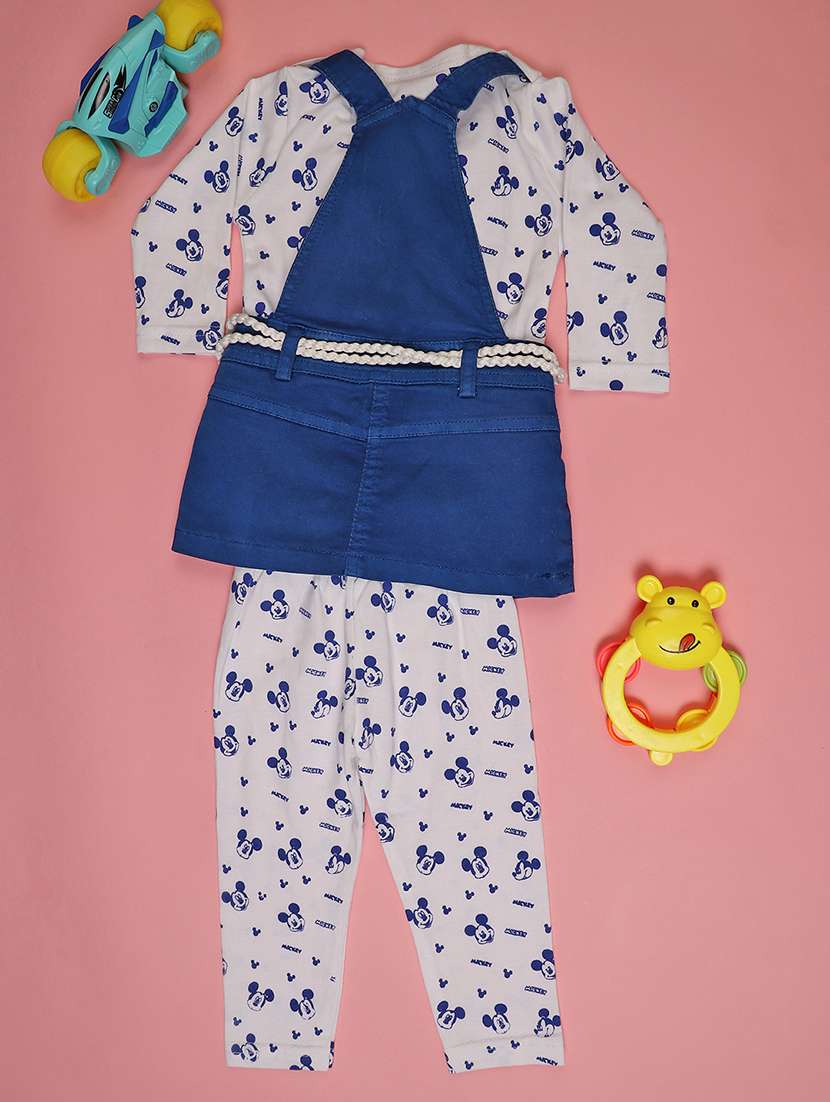 girls printed round neck full length set - 22040325 -  Standard Image - 1