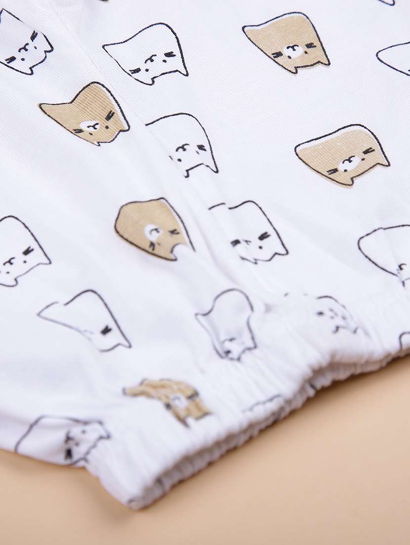 girls printed round neck full length set - 22040331 -  Standard Image - 4