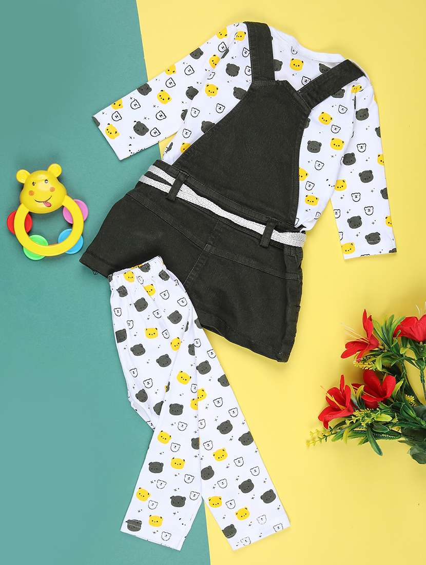 girls printed round neck full length set - 22040332 -  Standard Image - 1