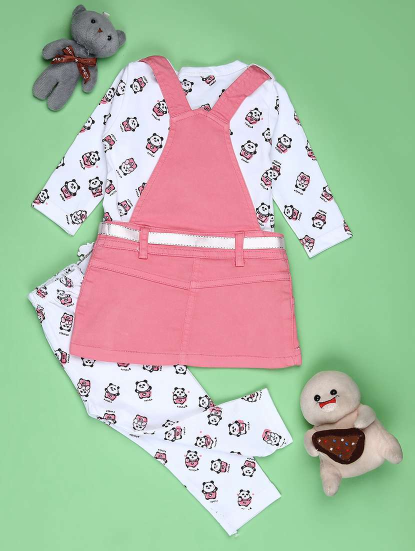 girls printed round neck full length set - 22040334 -  Standard Image - 1