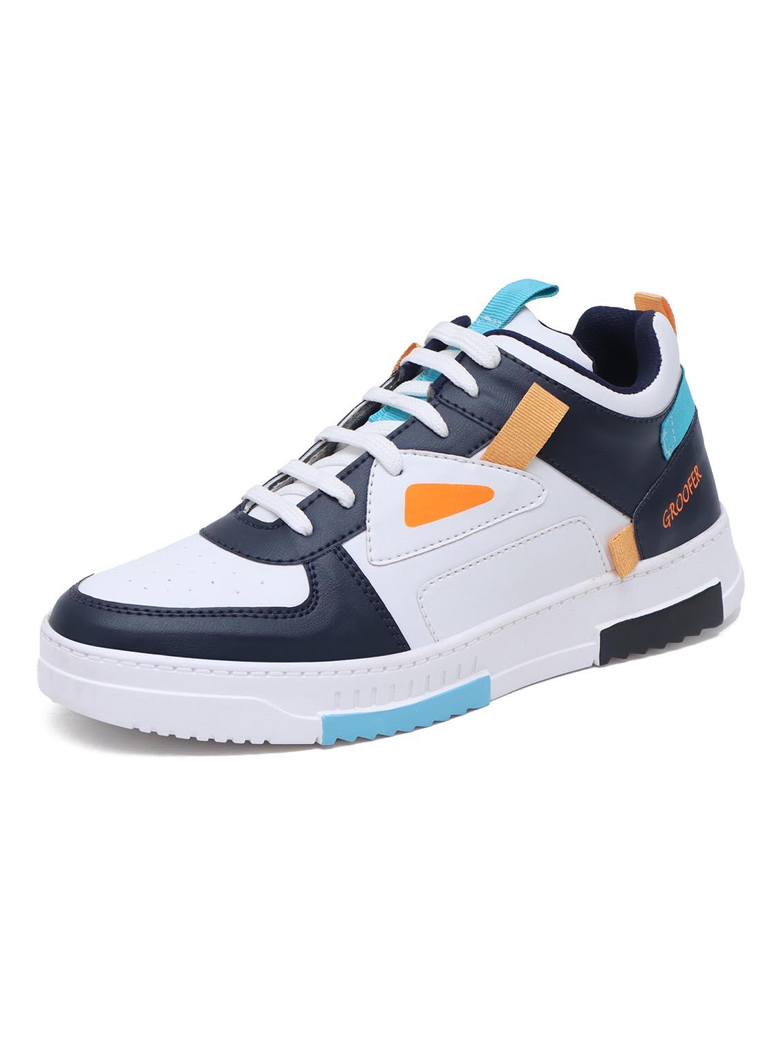 men blue lace up sneakers - 22040927 - Standard Image - 1