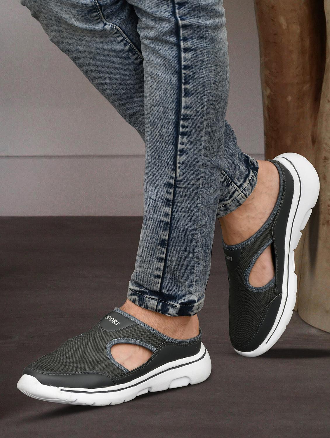 men grey slip on sport shoe - 22040938 -  Standard Image - 1