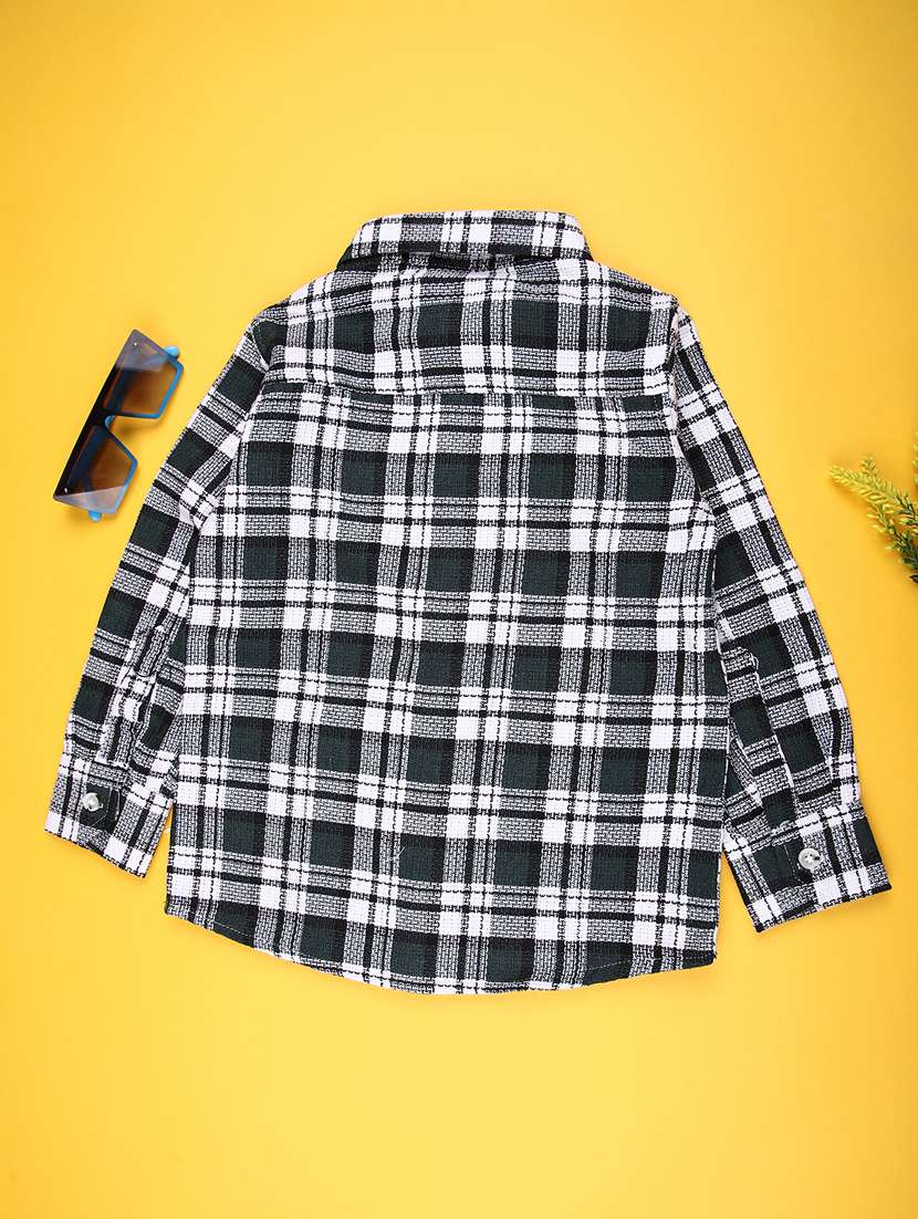 boys checkered long sleeve casual shirt - 22040960 -  Standard Image - 1