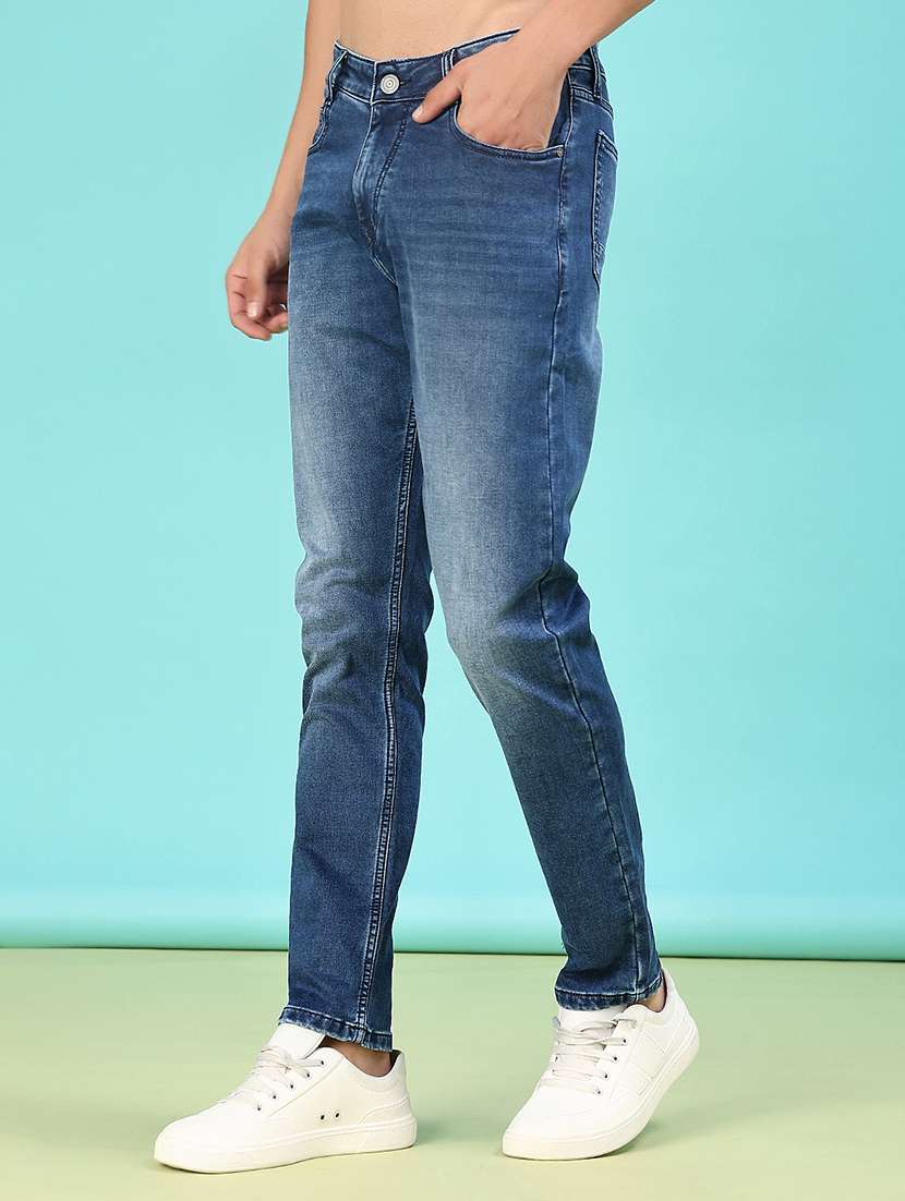 men washed mid rise full length jeans - 22040964 -  Standard Image - 1