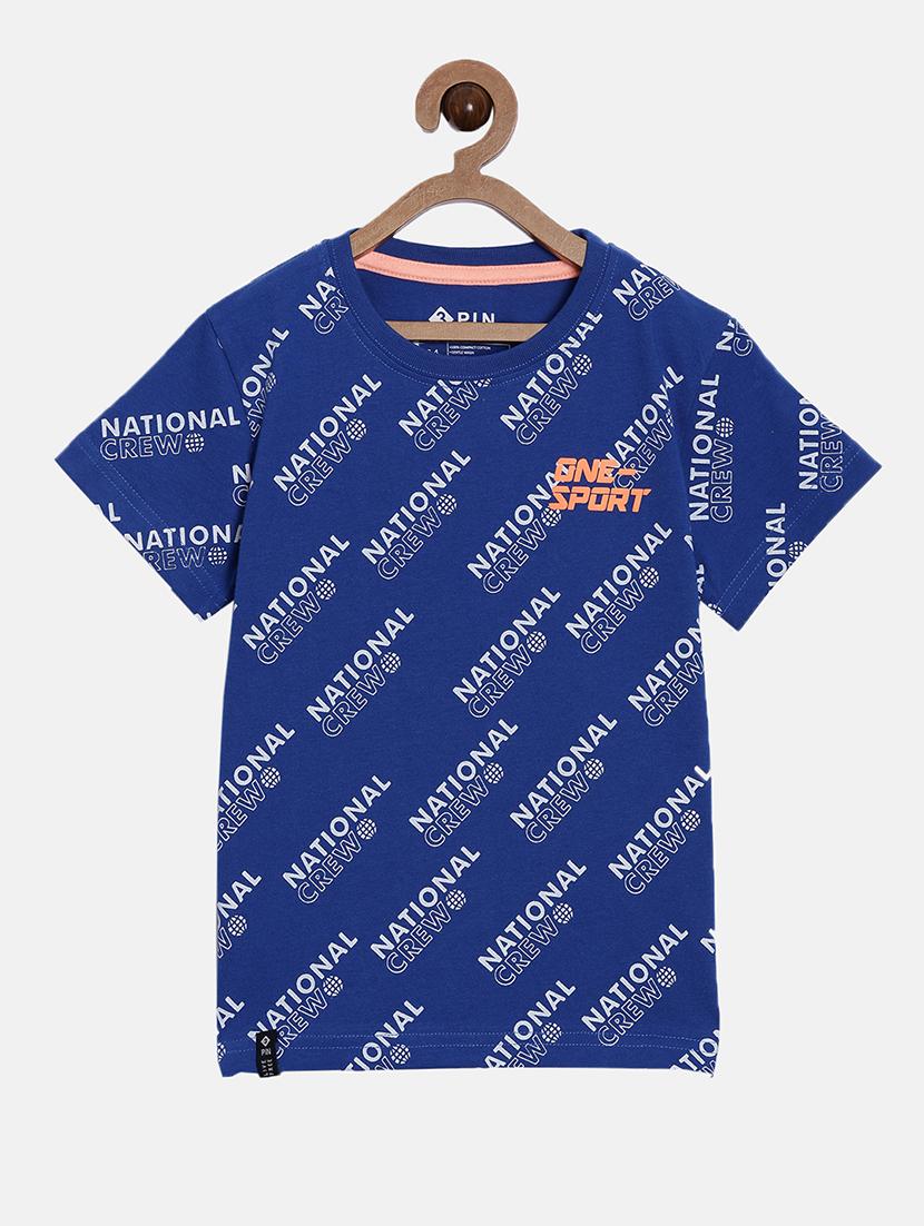 boys printed t-shirt and shorts co-ord set - 22041035 - Standard Image - 1