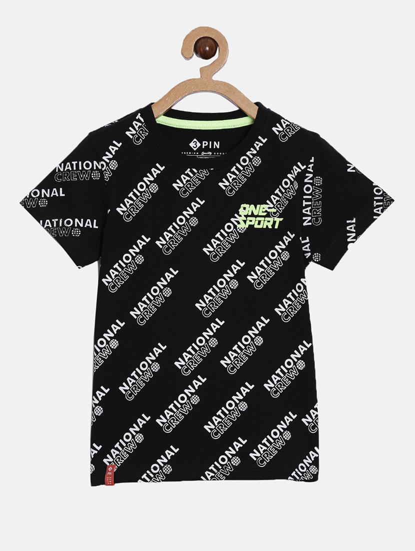 boys printed t-shirt and shorts co-ord set - 22041036 - Standard Image - 1