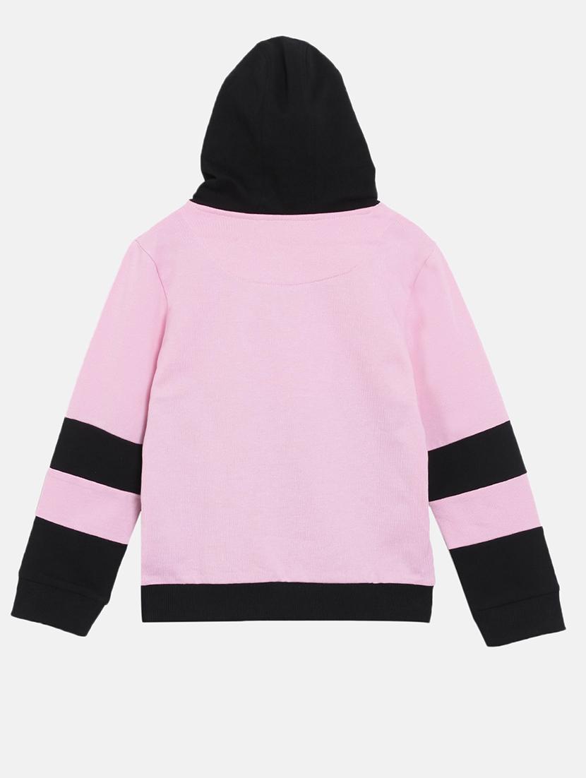 girls color block long sleeve hooded sweatshirt - 22041039 - Standard Image - 1