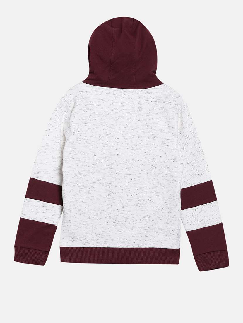 girls color block long sleeve hooded sweatshirt - 22041041 - Standard Image - 1