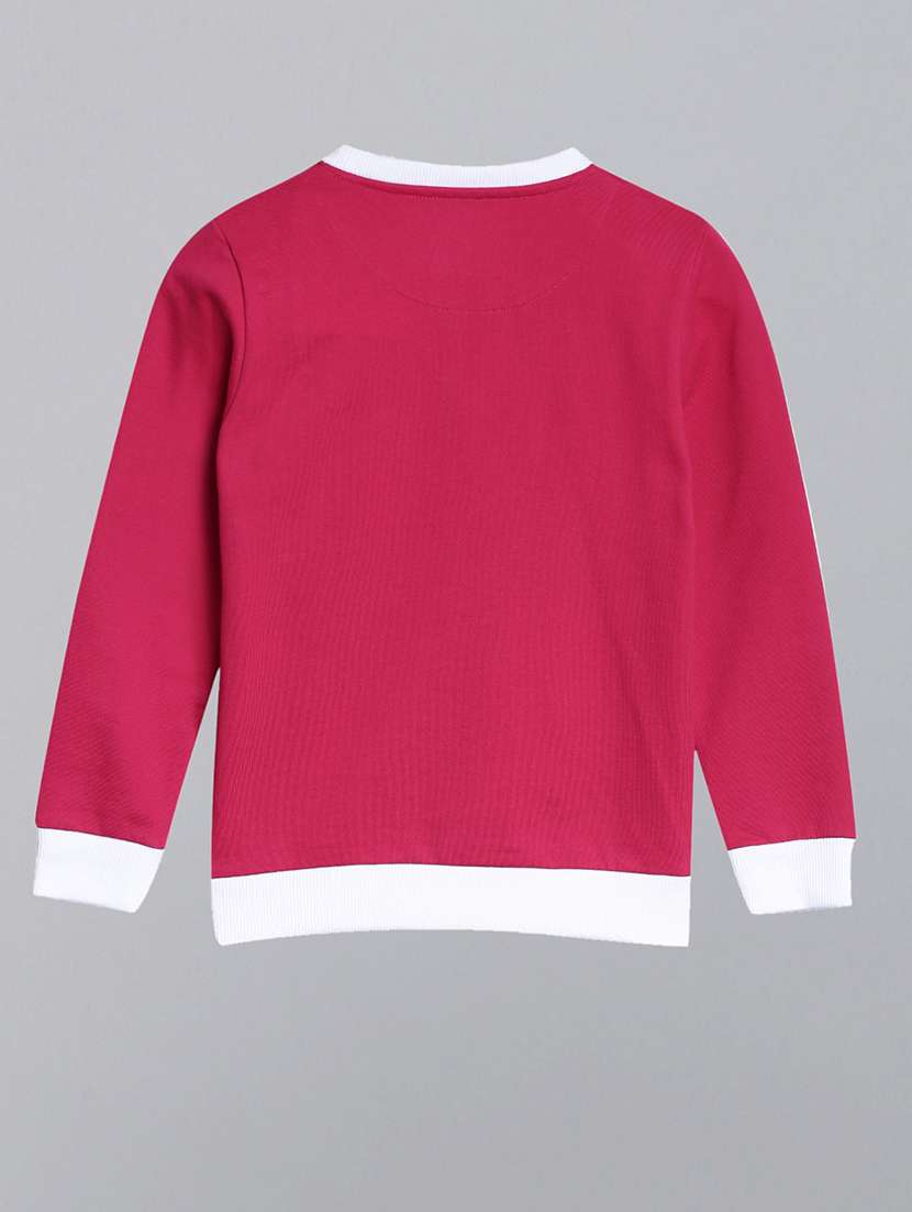 girls printed long sleeve regular fit sweatshirt - 22041047 - Standard Image - 1