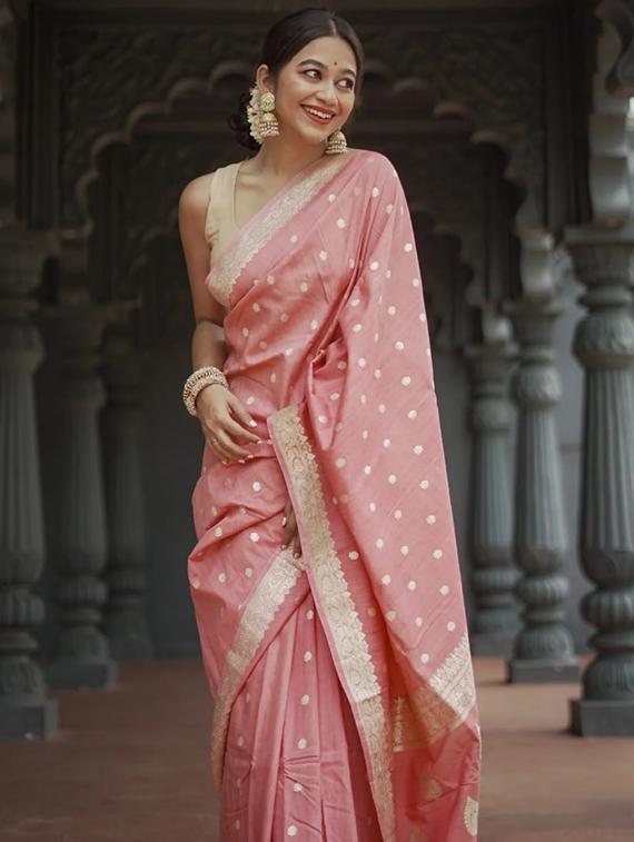 women self design banarasi saree with blouse - 22041102 - Standard Image - 1