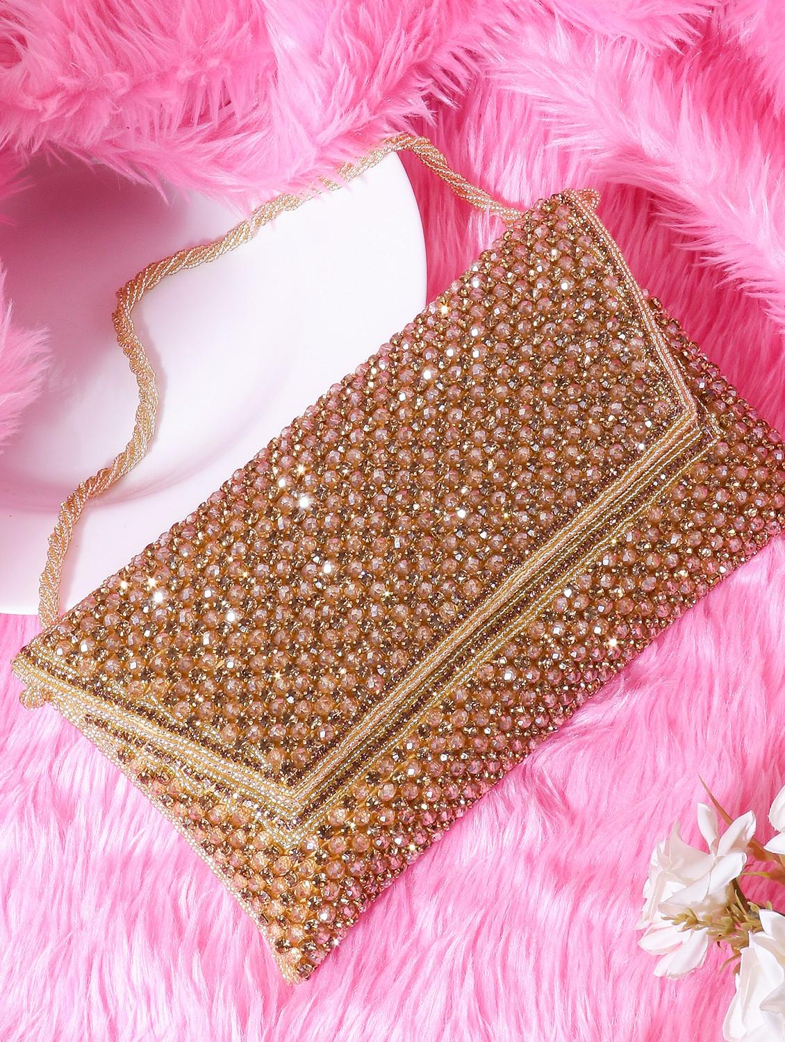envelope clutch with zari work - 22041130 - Standard Image - 1
