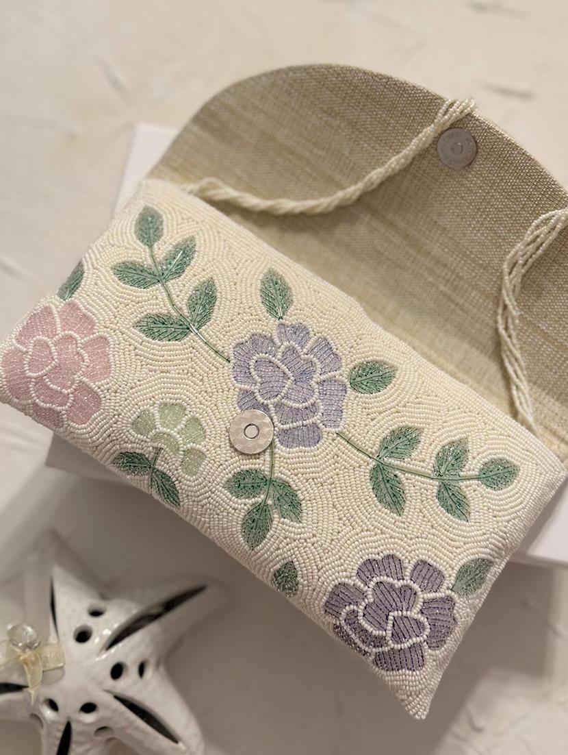women embellished clutch with flap - 22041133 - Standard Image - 1