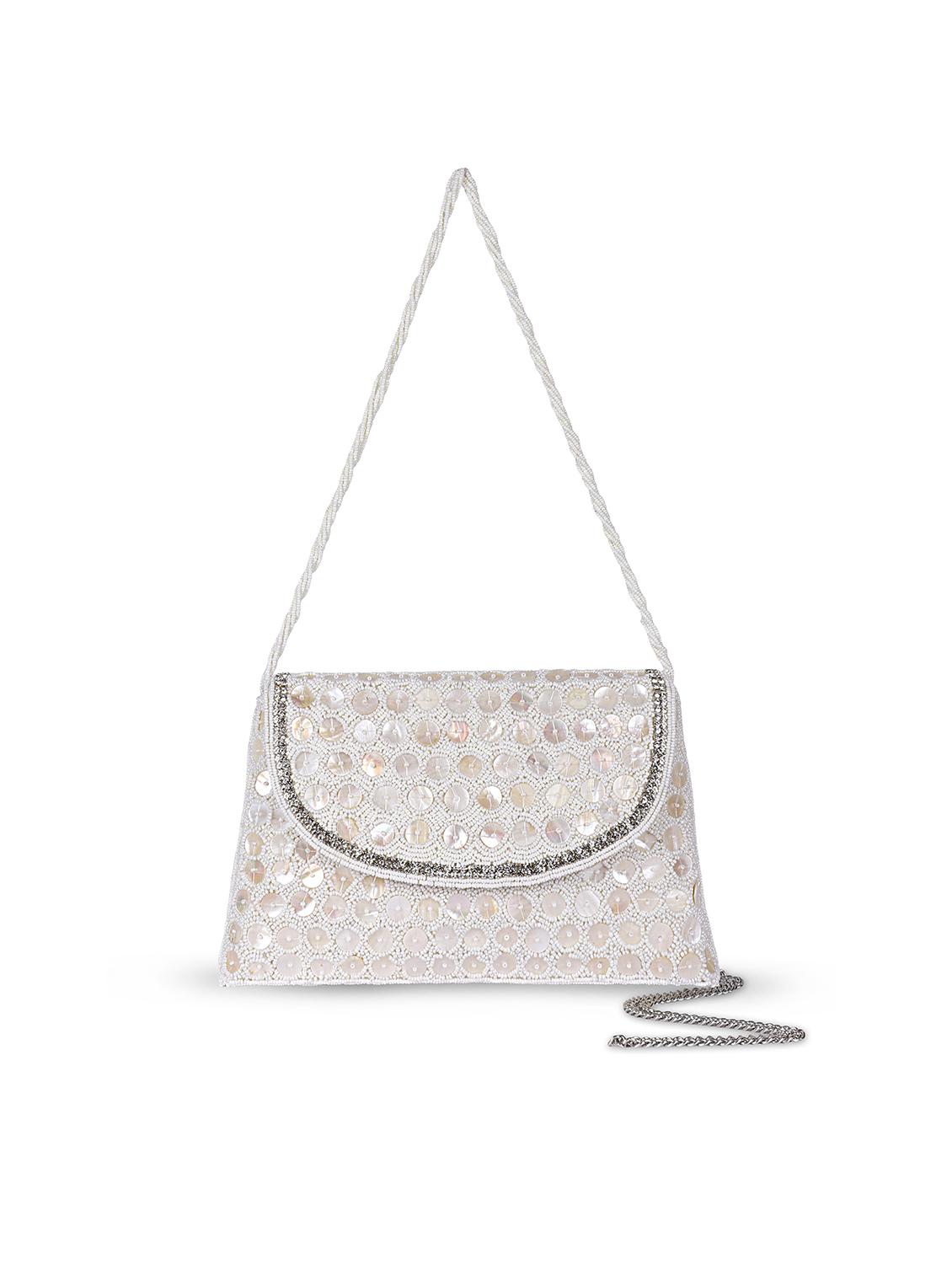 women embellished clutch with flap - 22041134 - Standard Image - 1