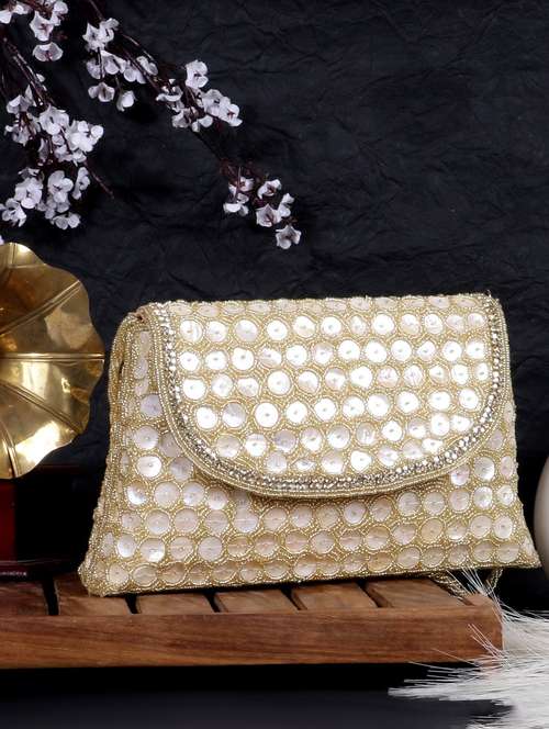 women embellished clutch with flap - 22041135 -  Standard Image - 0