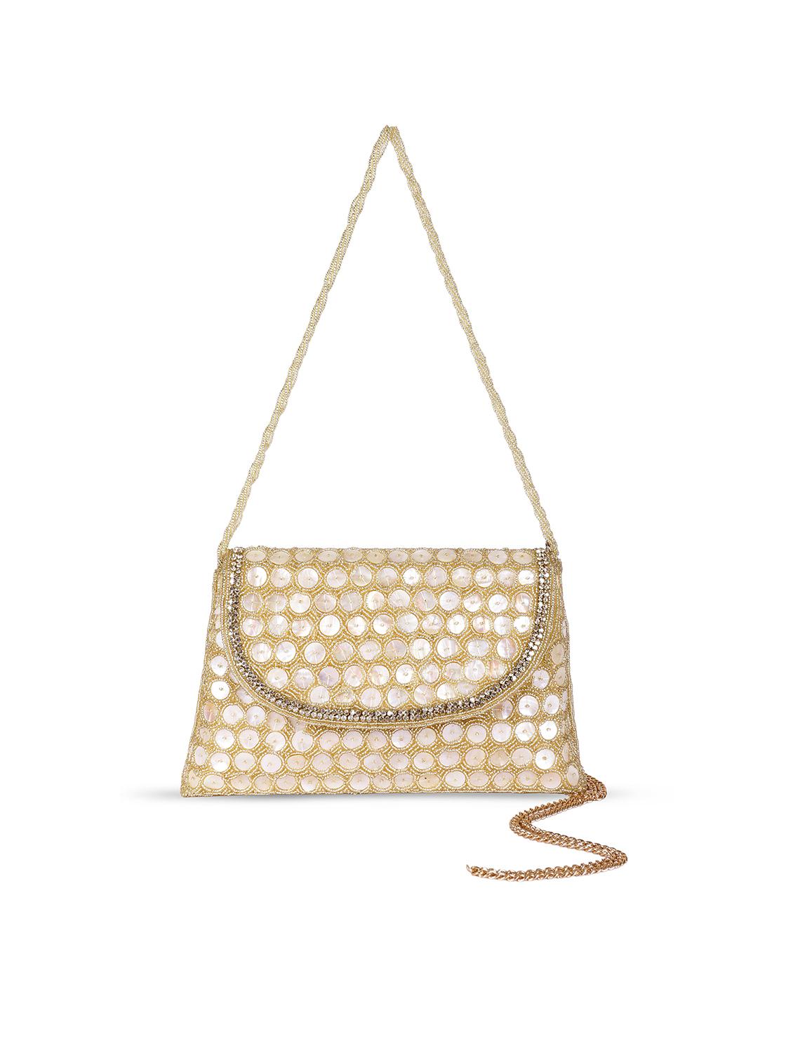women embellished clutch with flap - 22041135 - Standard Image - 1