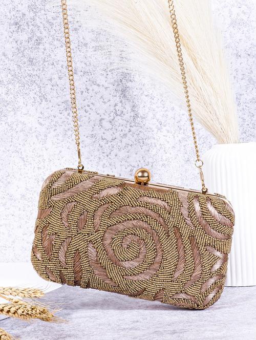 women embellished clutch with flap - 22041136 - Standard Image - 0
