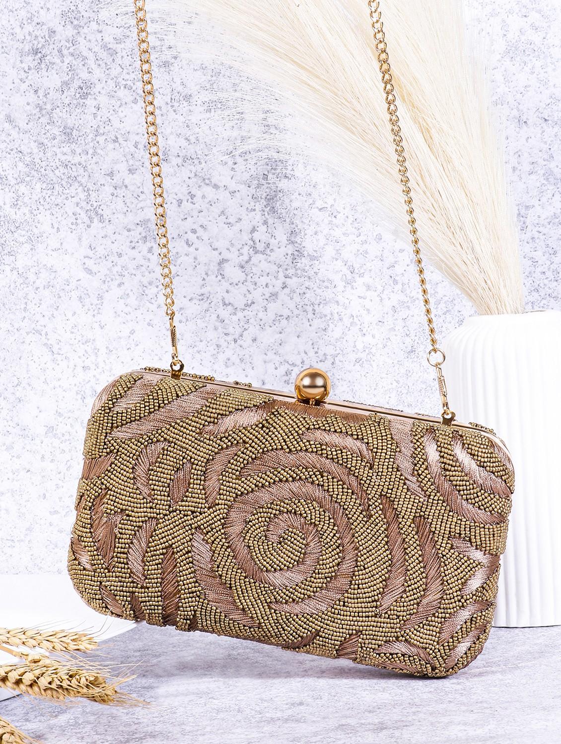 women embellished clutch with flap - 22041136 - Zoom Image - 0