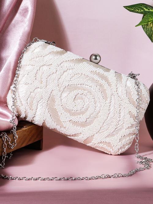 women embellished clutch with flap - 22041137 - Standard Image - 0