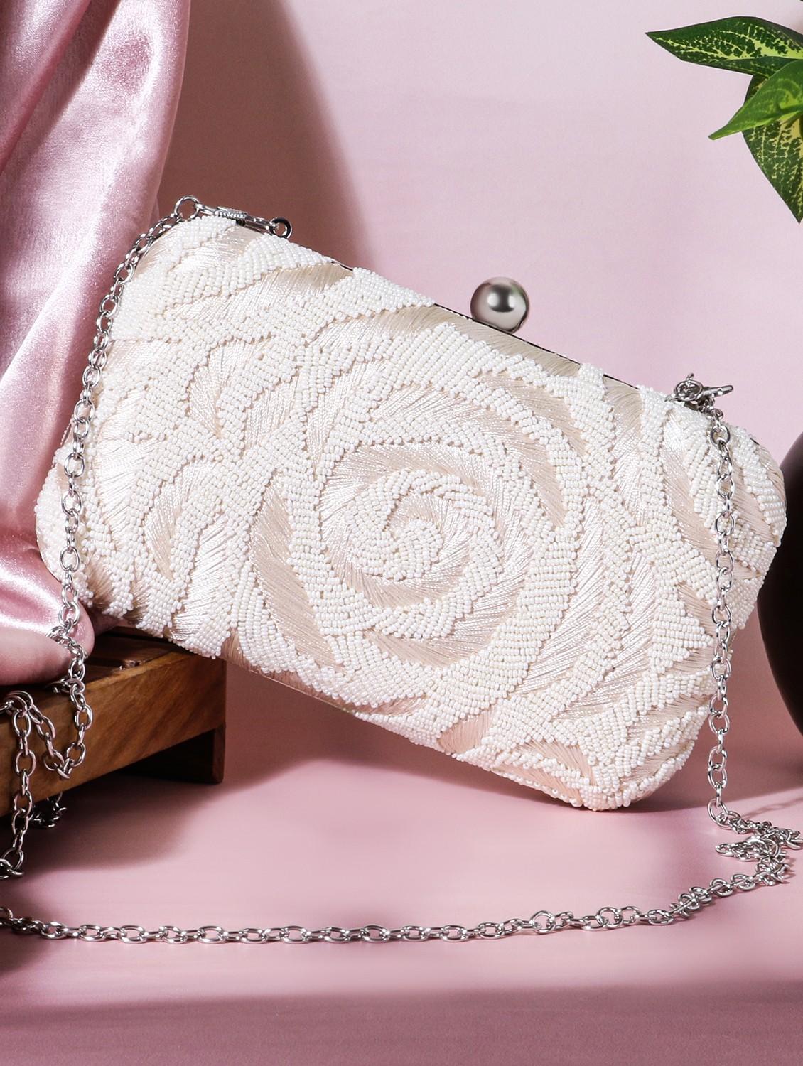 women embellished clutch with flap - 22041137 - Zoom Image - 0