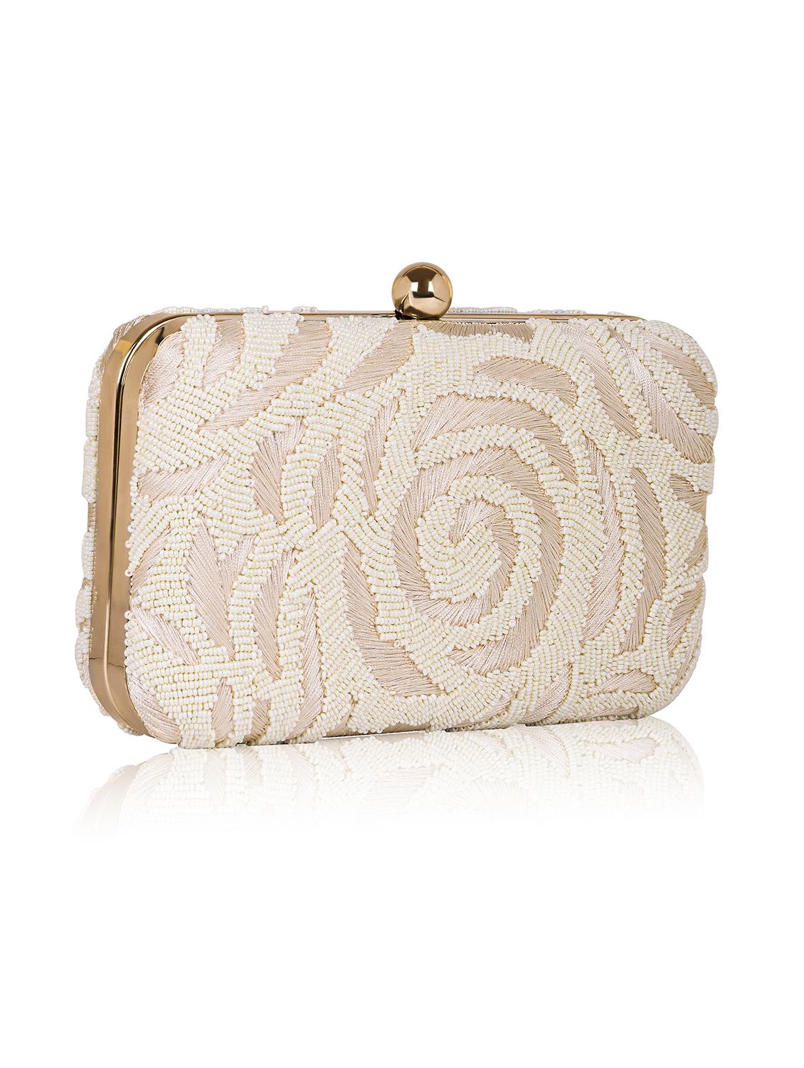 women embellished clutch with flap - 22041137 - Standard Image - 1