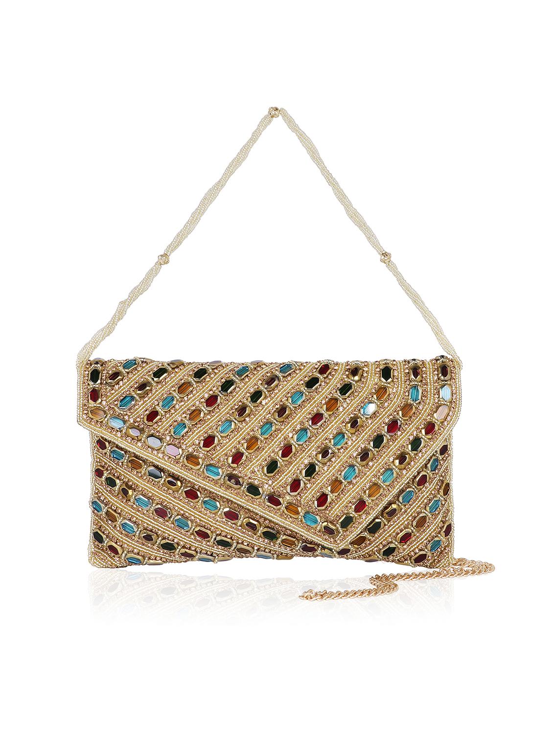 women embellished clutch - 22041154 - Standard Image - 1
