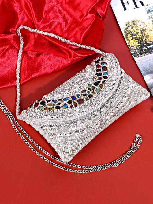 women embellished clutch - 22041163 - Standard Image - 0