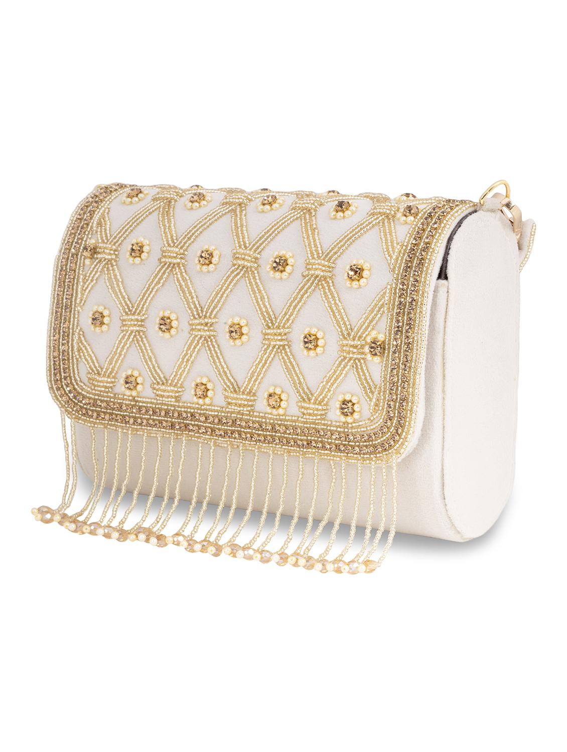 women embellished clutche - 22041190 - Standard Image - 4