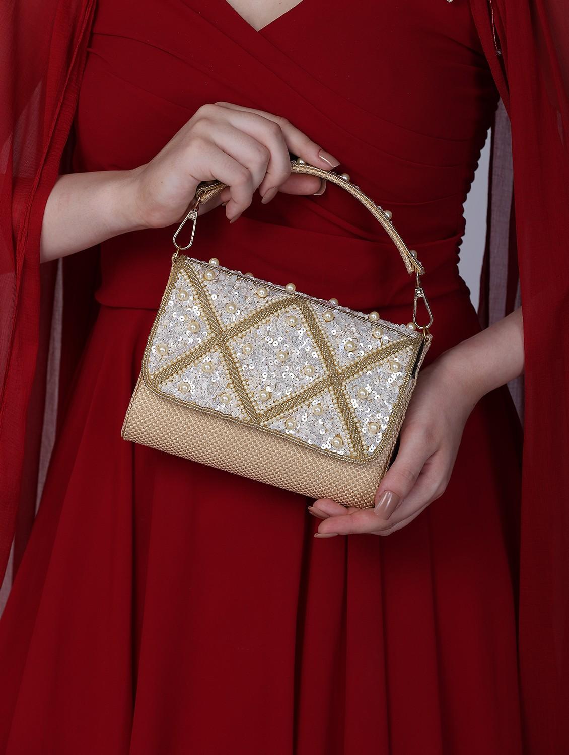 women embellished clutche - 22041191 - Standard Image - 1